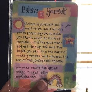 Believe in Yourself Quote Magnet/Easel